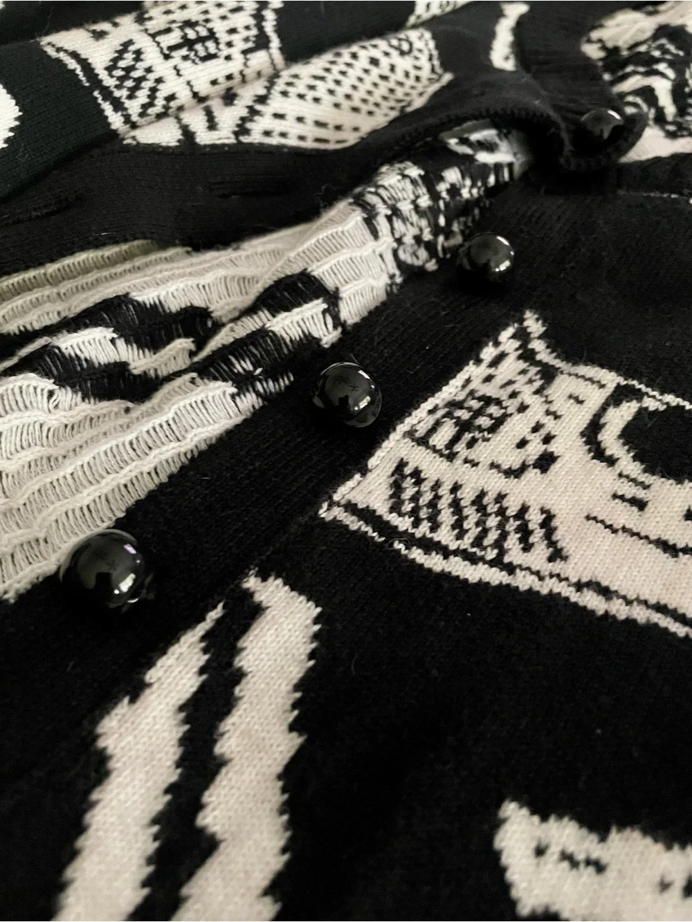 Betsey Johnson Kiss Kiss Bang Bang Button-Front Cardigan - Autumn/Winter 2010 - Picture 3 of 3